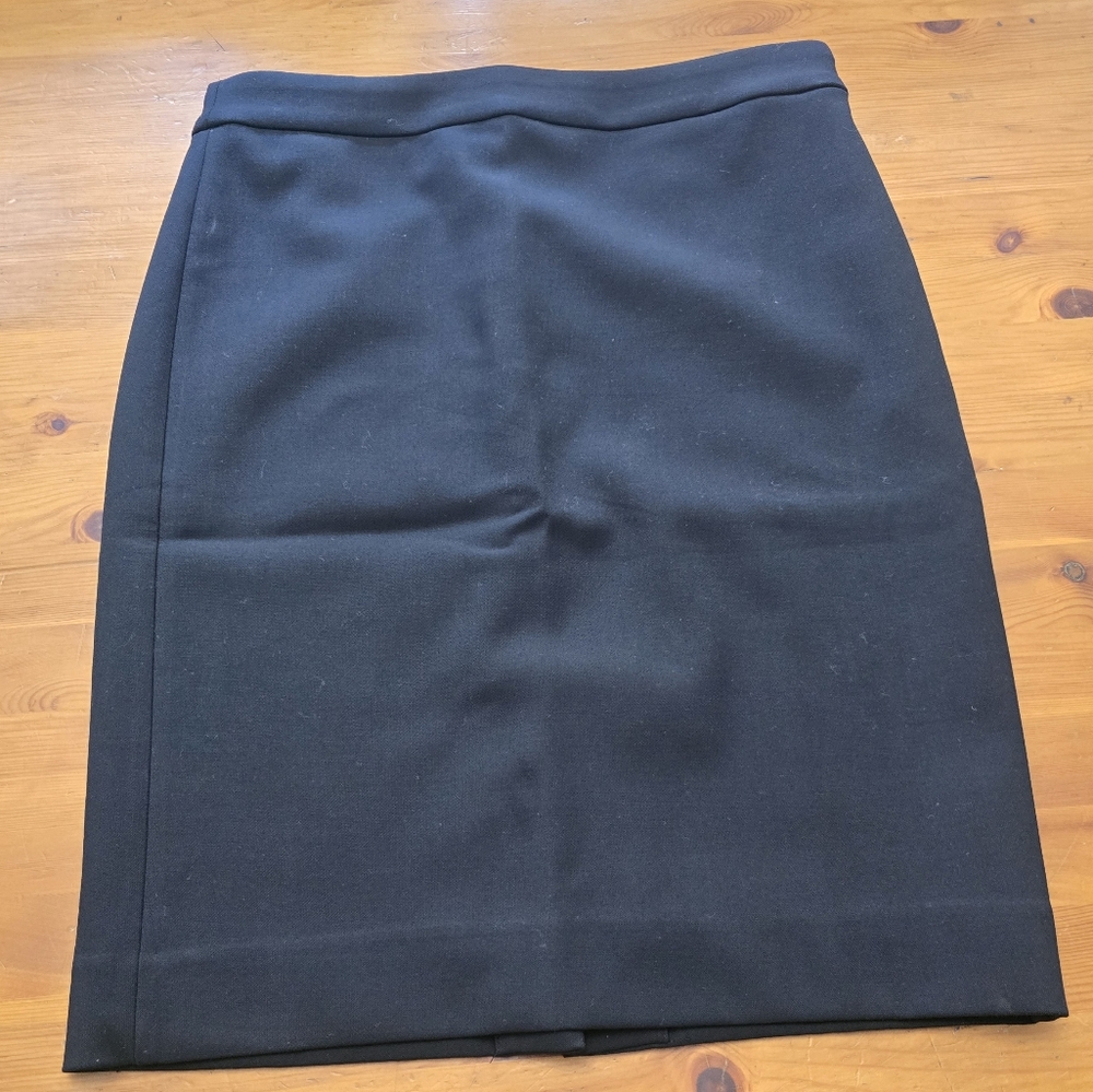 J. Crew Classic Black Pencil Skirt